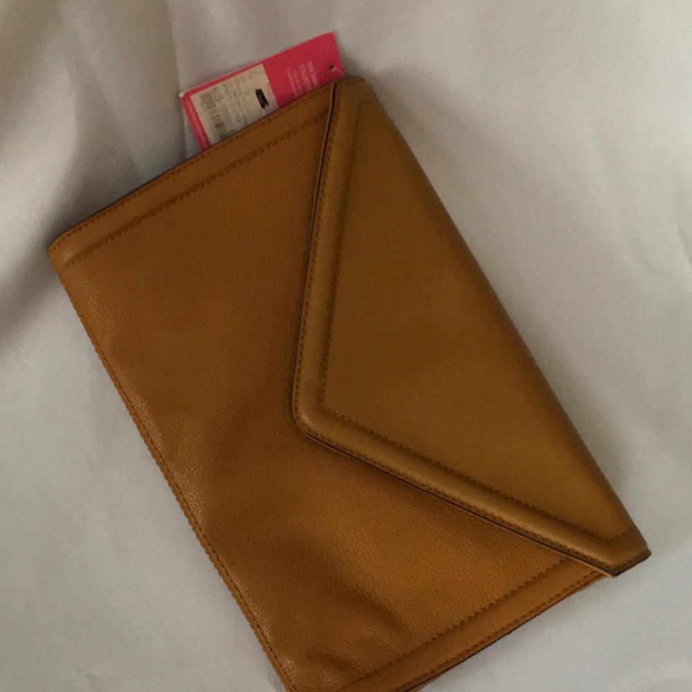 Isaac Mizrahi Designer Darcy Leather Clutch